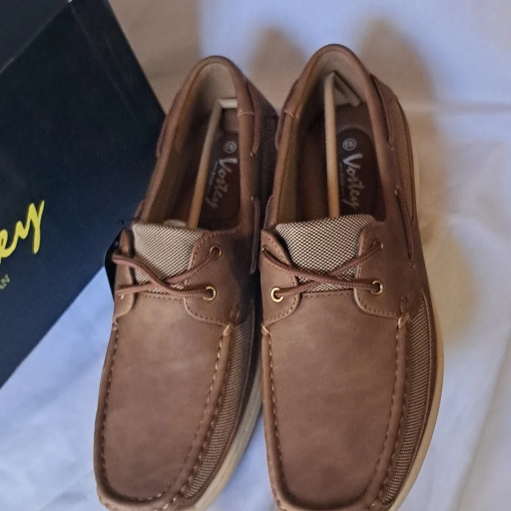 NWT Vostey Men's Boat Shoes Slip On Stylish Casual Loafers Sz 10.5